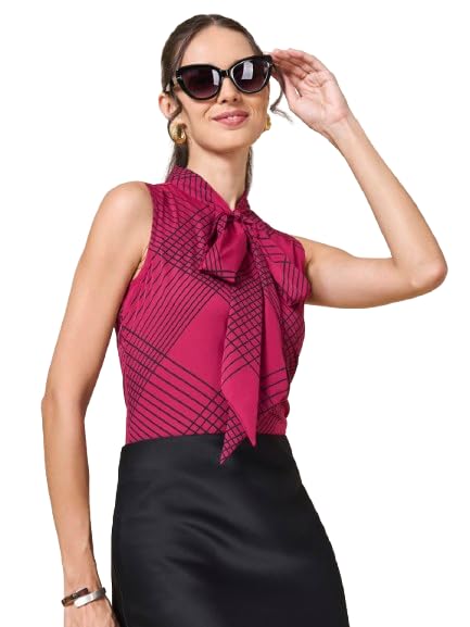 Style Quotient Women Printed top with Neck tie-up-picture-25