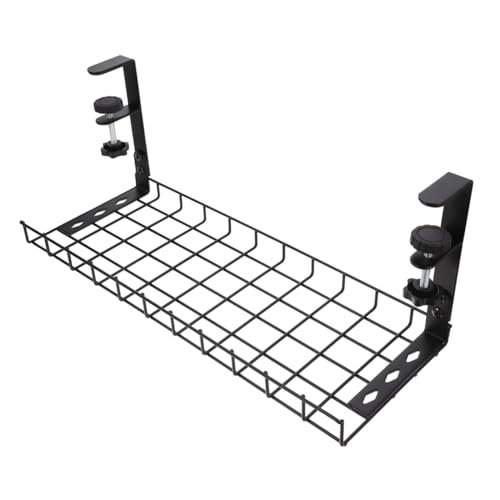 SEWACC Organizador de Cables Bajo Escritorio Bandeja 500mm Sin Taladro Soporte para Gestión de Cables para Escritorio Oficina Almacenamiento para Regleta miniatura 1