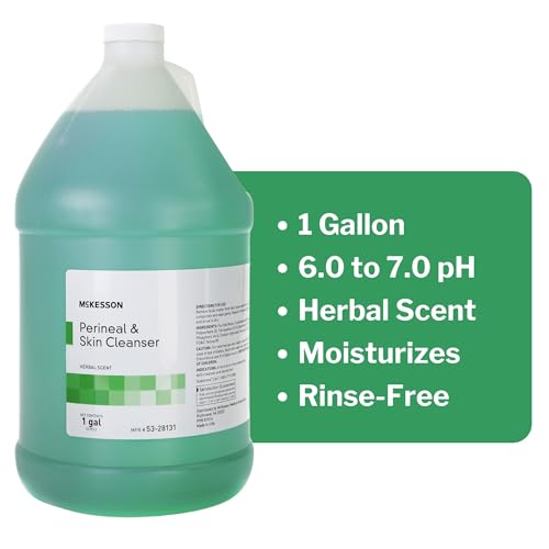 image for McKesson Perineal Skin Cleanser, 1 Gallon [Pack of 4] Rinse-Free Body 