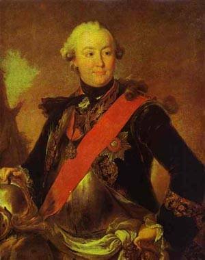 Portrait de Count G G Orlov, peinture à l'huile Rokotov de qualité musée 12x16