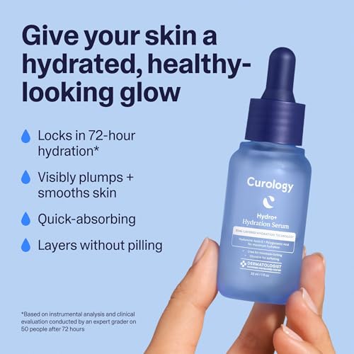 Curology Hydration Serum, Hyaluronic Acid-5 Complex Face Serum, Visibly Plumping, Smoothing, Hydrating Skin Care, 1 fl oz