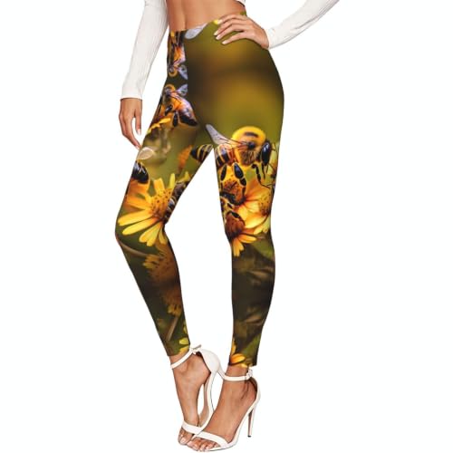 Leggings de compresión Rural Honey Bees para evitar fatiga en piernas