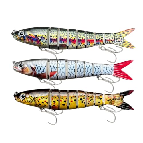 LAZY LURES Multi Jointed Fresh & Salt Water Fishing Lures for Pike, Bass, Perch & Trout (Specialist)