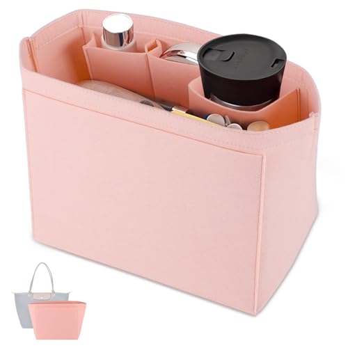 Organizador de Bolsa, Organizadora de Bolsa com Bolso Divisor e Zíper Interno para Bolsa de Mão