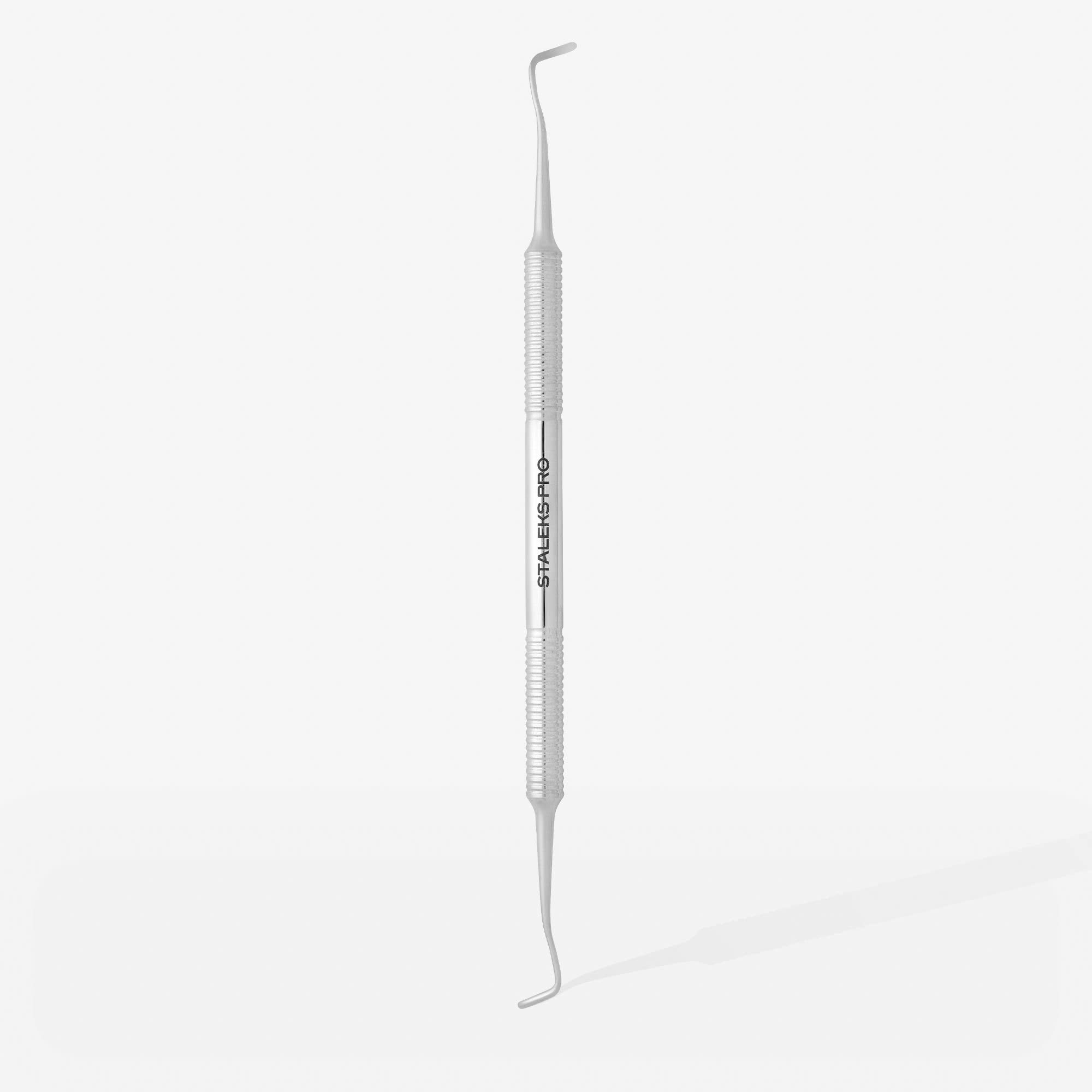 STALEKS PRO Double-Ended Curette Podo 10 Type 1 Pedicure Tool - Pack of 1 - Model PP-10/1, Silver