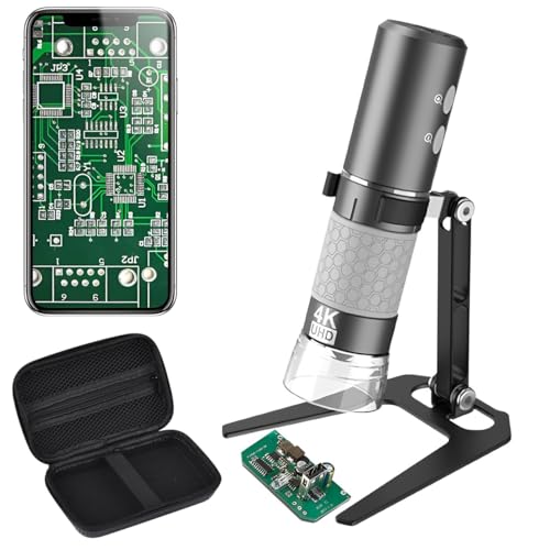 Jiusion WiFi USB Digital Handheld Microscope with Case, 50 to ...