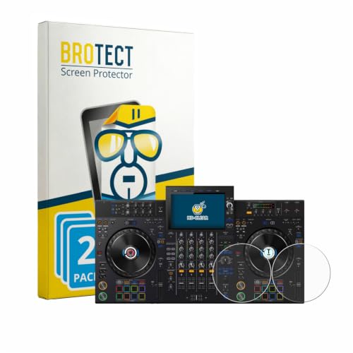 BROTECT 2 Stück Schutzfolie für AlphaTheta XDJ-AZ (Jog) Displayschutz Folie Made in Germany, Ultra-Klar