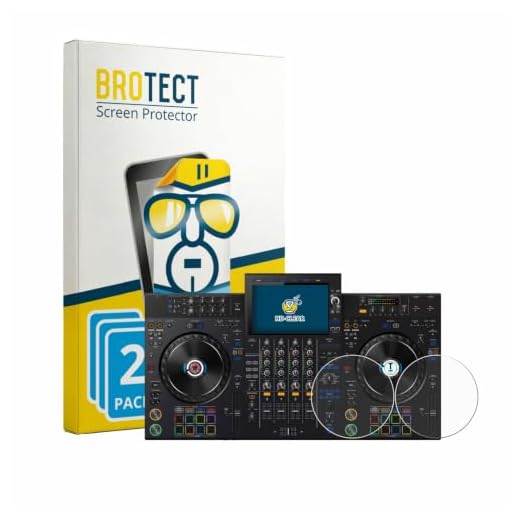 BROTECT 2 Stück Schutzfolie für AlphaTheta XDJ-AZ (Jog) Displayschutz Folie Made in Germany, Ultra-Klar