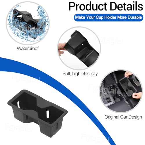 Inserto para portavasos consola central Toyota Land Cruiser Prado 2024 miniatura 3