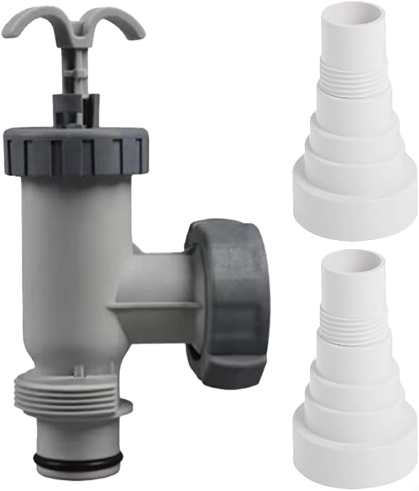 Pool Plunger Valve Assembly with 4550 Hose Kit for Use with 1500 GPH 2500 GPH 4000 GPH Filtration Systems and Saltwater Chlorination Units