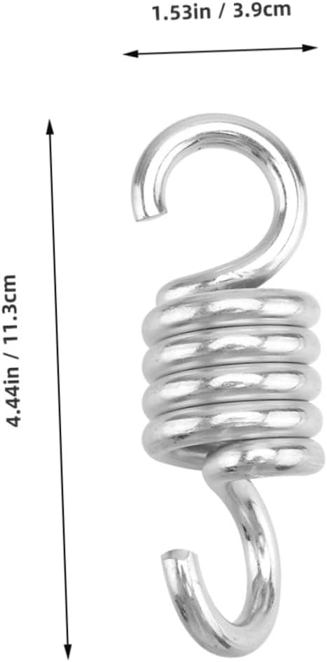 4pcs Heavy Duty Metal Spring for Hammock Chairs Porch Swing Accessories Durable and Low Noise Design for Secure Hanging of Swinging Chairs and Plants
