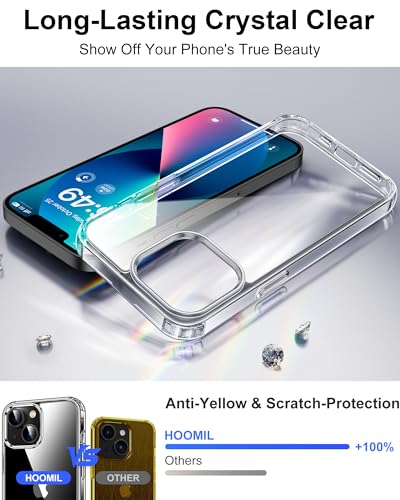 Image of HOOMIL Clear Case for iPhone 13, Anti-Yellowing