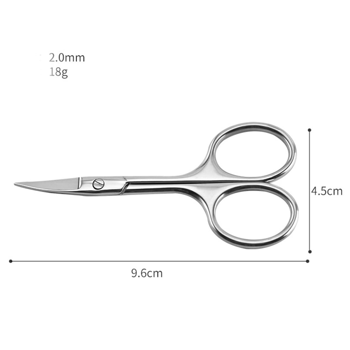 PLAFOPE 4pcs Trimming Shears Stainless Steel Nose Hair Scissors for Men Precision Beard Scissors Barber Tools Home Diy Kit Random