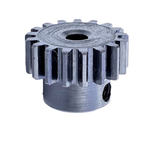 ELLANA Transmission Angle 1PCS 17 Teeth Spur Gear 3.17mm Shaft Electric Car Motor Gear 0088 Metal Motor Pinion for 12423 1/12 Crawler Cars Motor Driver Shaft