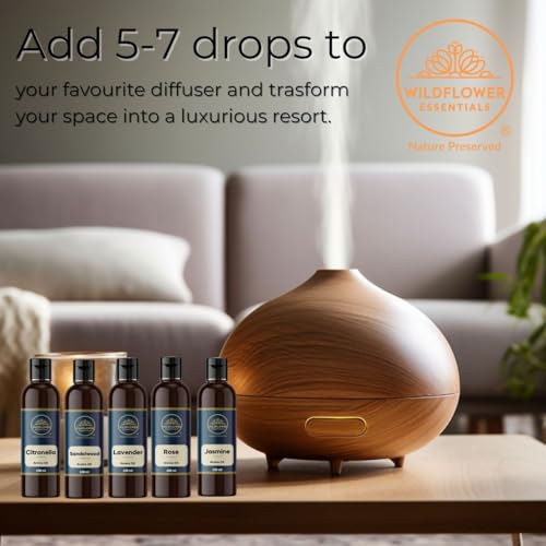 Image of Lavender Scented Aroma Diffuser Oil, Pure, Natural and Undiluted 100ml | Strong & Long-Lasting Aroma - Fragrance Oil for Home, Office, Candles
