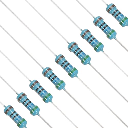 PATIKIL 560 Ohm Resistor, 120Pcs 1/4W(0.25Watt) Metal Film Fixed Resistor Kit 1% Tolerance Multiple Values of Resistance Optional for DIY Electronics Projects Computer TV Circuit Board