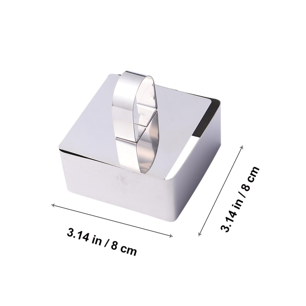 GRIRIW 4pcs Cake Mousse Ring Mold Non-stick Baking Tools for Home Kitchen Tart Rings for Baking