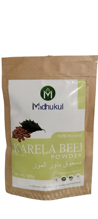 Madhukul Pure Karela Beej Powder for Diabetes Natural Health Supplement for Blood Sugar, Immune System, Liver Health Support & Digestive Wellness Organic Bitter Melon Seeds Powder 100 Gm (Pack of 1) (B0BRBCSM7Y) Amazon Price History, Amazon Price Tracker