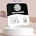 NUUBIZ NFC Social Media Sign Plate - QR Code Sign for Social Media, Facebook, TikTok, Website - Reusable Taps - Get More Followers & Reviews - Adhesive & Stand (Website Plate, 1)