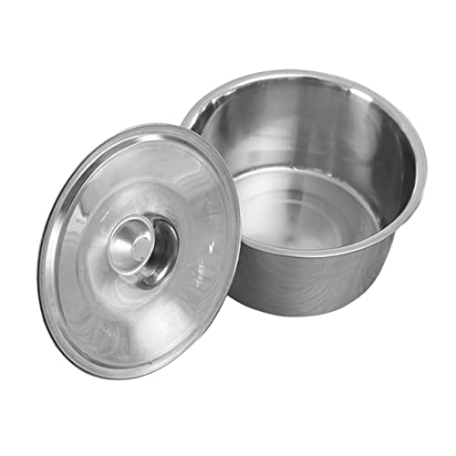 UTHCLO Practical Stainless Steel Basin Large Capacity Seasoning Cylinde Anti-deformation Anti-aging Smooth Edges