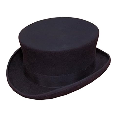 100% Wool Dressage Style Top Hat - Sz 56cm Black Cover
