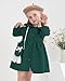 Mioglrie Baby Girl Fall Dress Toddler Girl Winter Clothes Infant Outfits 6-9 Months Long Sleeve Corduroy Dark Green Dresses Cute Satchel Dresses 9-12 Months
