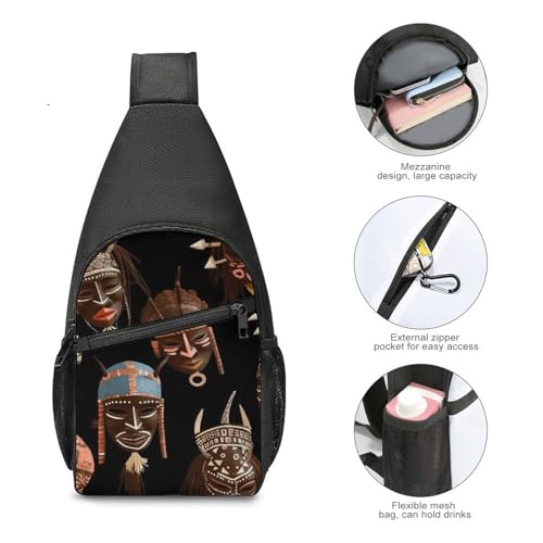 Mochila de hombro tipo bandolera tribal étnica miniatura 5