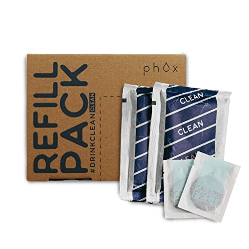 Clean Refill Pack for Phox Water Filters 3 Month Supply (Clean)