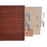 Bed Claw Heavy-Duty Hook-On 82' x 6' Replacement Queen/King Wood Bed Side Rails, Bed Frame (Medium Finish)