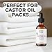 Organic Castor Oil - 100% Pure Certified USDA Organic, Cold Pressed & Hexane-Free, For Eyelashes, Eyebrows, Hair, Skin & Wellness Packs - 2 Fl Oz Glass Bottle & Dropper