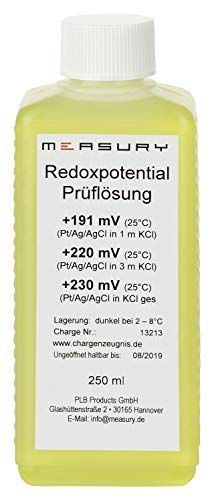 Measury Redox Kalibrierlösung +220mV 250ml Pufferlösung Eichlösung Kalibrierflüssigkeit