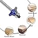 Ozmatip Roundover Router bit Set，Professional 1/4 inch Shank Roundover Edging Router Bit Set，Bearing Guide for Rounding Edge bit (for R 1/8