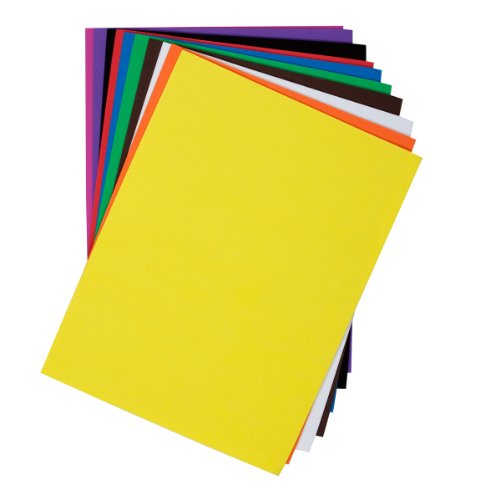 Colori assortiti. Craft Planet - Confezione da 10 fogli in neoprene Funky Foam, 22,9 x 30,5 cm, spessore 2 mm, colori assortiti