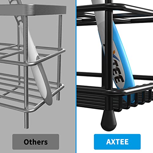 Toothbrush Holders For Bathrooms, Axtee Electric Toothbrush Holders Made Of Stainless Steel With Multi-Functional 7 Slots- Black #TOP3