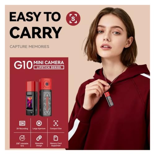 Image of 2026 New G10 Youth Series Mini Thumb Action Camera, 2K HD Compact Keychain Portable Outdoor Sports Camera(Indigo)
