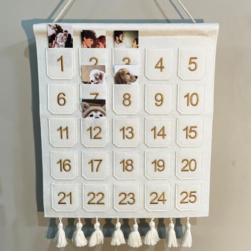 Gisela D AD-001 Christmas Countdown Advent Calendar With Pockets,Christmas Picture Countdown Board,Photo Advent Calendar- Advent Calendars For Kids Chocolate & Candy thumb #6