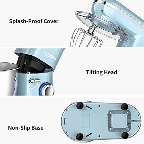 Vospeed Planetaria Knetmaschine 4,5 l Multifunktionale Küchenmaschine Mixer 1300 W Elektrisch zum Kochen mit Schüssel… – Bild 4