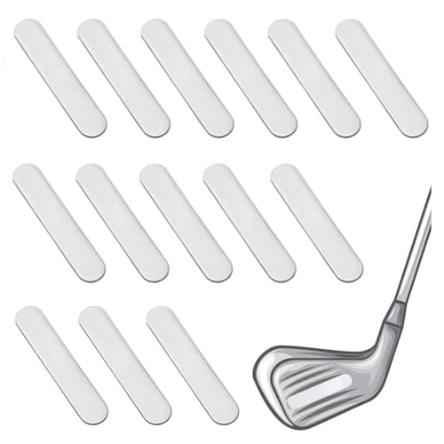 Wanfoou Cinta de plomo con peso de golf, 16 cintas de plomo de golf, juego de cinta adhesiva para añadir peso de swing, cinta adhesiva pesada para raqueta de tenis y club de golf (plata)