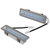 Mipcase Lot de 2 Lampes LED Rectangulaires pour Hotte Aspirante Éclairage LED sous Hotte ...