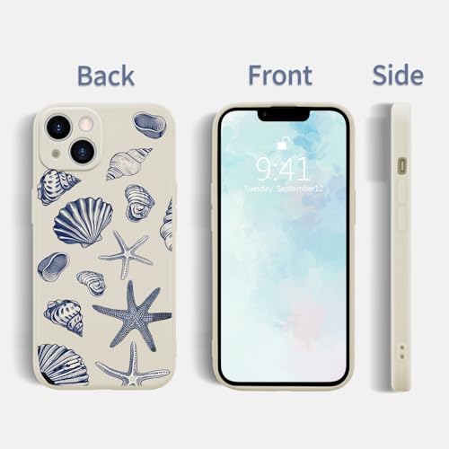 Coque iPhone 13 coquillage silicone mat anti-rayures avec microfibre