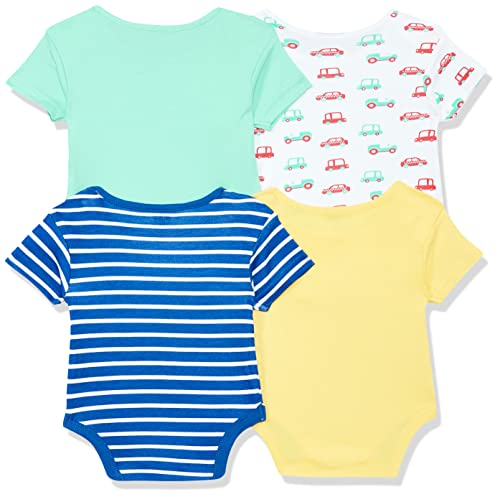 Image of Max Baby boys Printed Bodysuit- Pack of 4