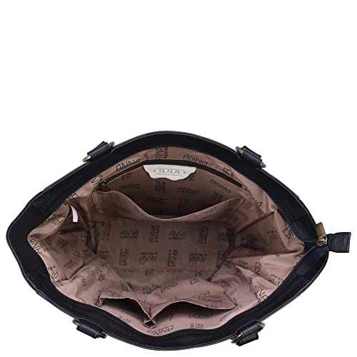 Anna by Anuschka Women's Original Genuine Leather Hand-Painted Large Shoulder Tote - Leather Handbag for Women4