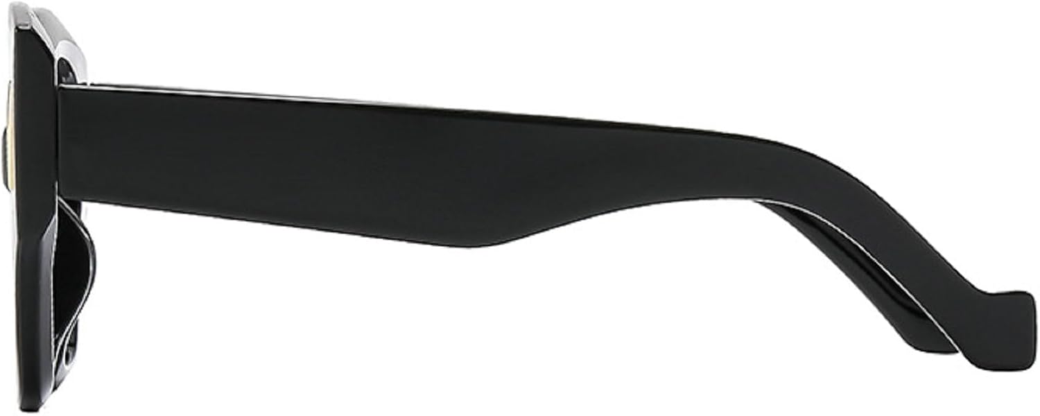 Fashion Oversized Women Square Sunglasses Vintage Leopard Brown Shades UV400 Trendy Men Black Sun Glasses N45 - Image 3