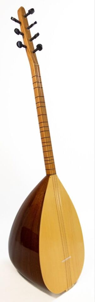 Turkish Mahogany Short Neck Saz Baglama With Free Case - Image 2