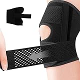 Genouillère Sport, Réglable Genouillère Rotulienne et Ligamentaire, Genouillères avec Stabilisateurs Latéraux,Genouillères Méniscale pour les Douleurs au Genou,Arthrite, Douleur au Ménisque (L)