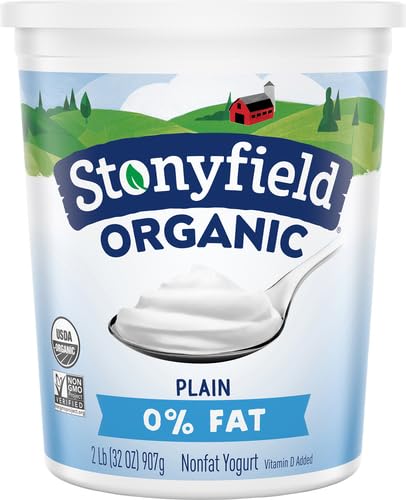 Vista 2 de Stonyfield Organic Yogur sin grasa, liso, 32 oz aperitivo de yogur multiporción y sustituto de cocina