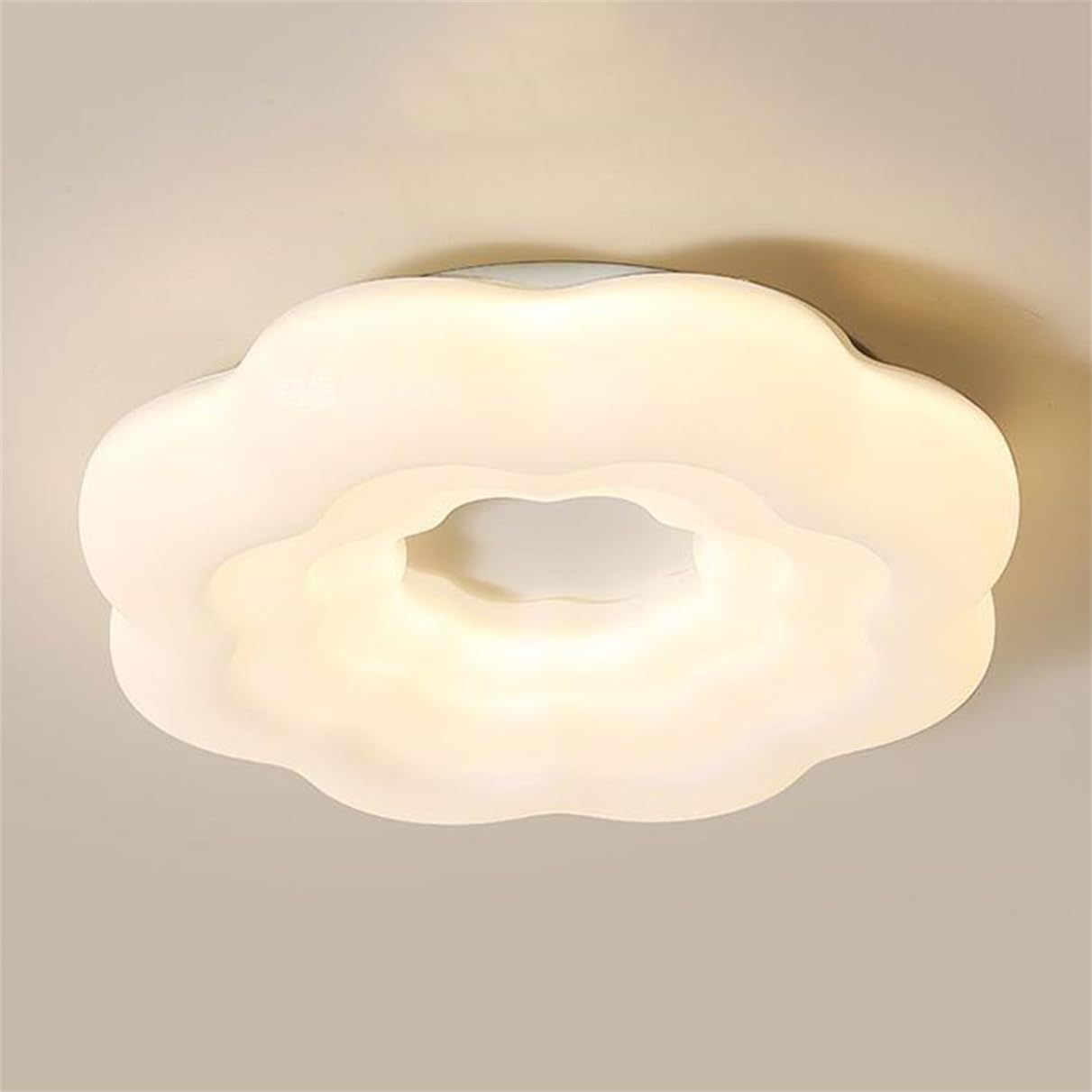 Akrylowa lampa sufitowa w kształcie kwiatu