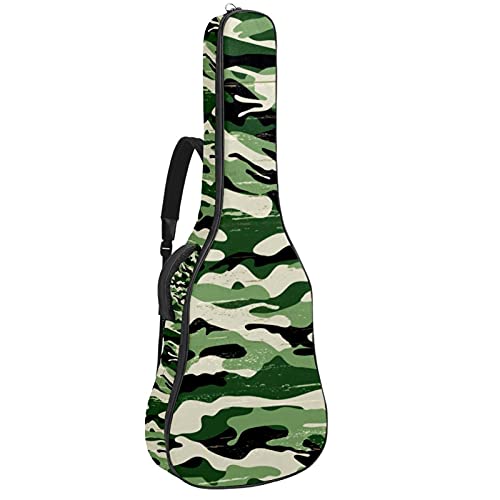 Housse de transport guitare basse et électrique étanche motif militaire