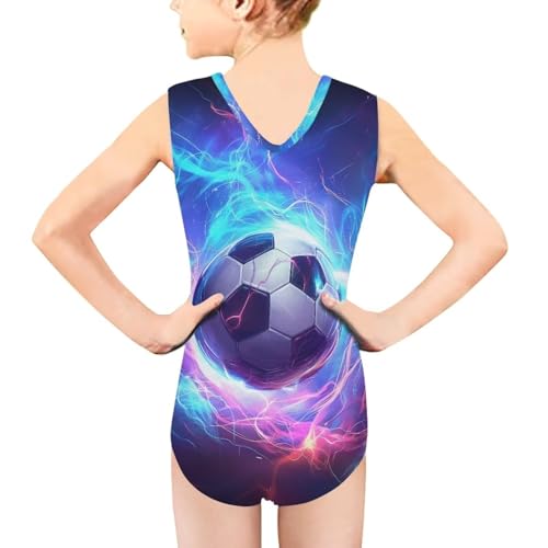 Image of Biyejit Girls Leotards Dance Sport Wear Gymnastics One-Piece Swimwear for Kids 3-14 Years