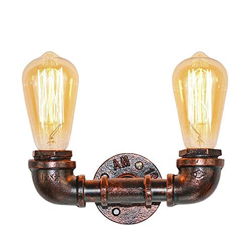 Applique murale en métal forgé style steampunk, luminaire décoratif haut de gamme